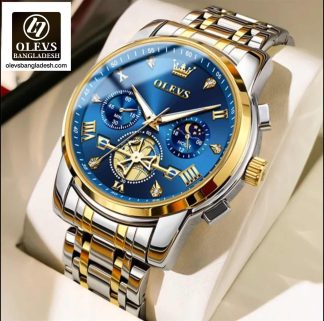 Original Olevs Luxury 2856 Model Chronograph Active Watch