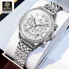 Original Olevs 5582 Model Luxury Chronograph Active Ladies Watch
