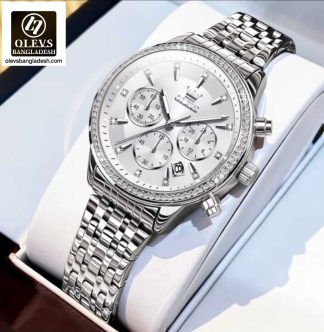 Original Olevs 5582 Model Luxury Chronograph Active Ladies Watch