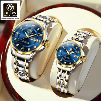 Original Olevs 2906 Model Luxury Couple Watch