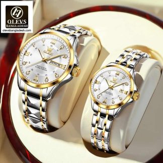 Original Olevs 2906 Model Luxury Couple Watch