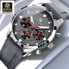 Original Olevs Luxury 5602 Model Chronograph Active Watch for Men