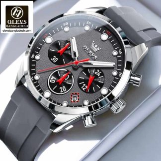 Original Olevs Luxury 5602 Model Chronograph Active Watch for Men