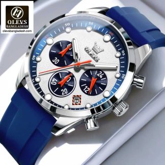 Original Olevs Luxury 5602 Model Chronograph Active Watch for Men