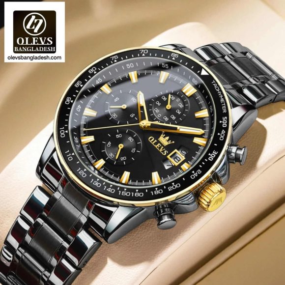 Original Olevs Luxury TY705 Model Chronograph Active Watch for Men