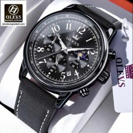Original Olevs Luxury 2912 Model Chronograph Active Watch for Men