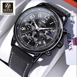 Original Olevs Luxury 2912 Model Chronograph Active Watch for Men