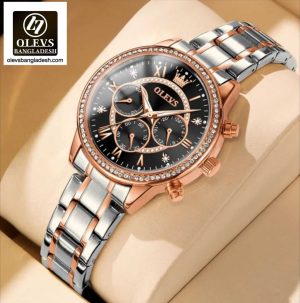 Original Olevs Luxury 2915 Model Chronograph Active Ladies Watch