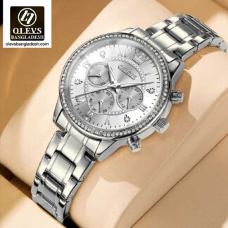 Original Olevs Luxury 2915 Model Chronograph Active Ladies Watch