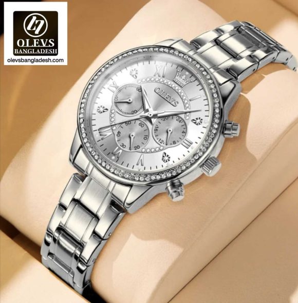 Original Olevs Luxury 2915 Model Chronograph Active Ladies Watch