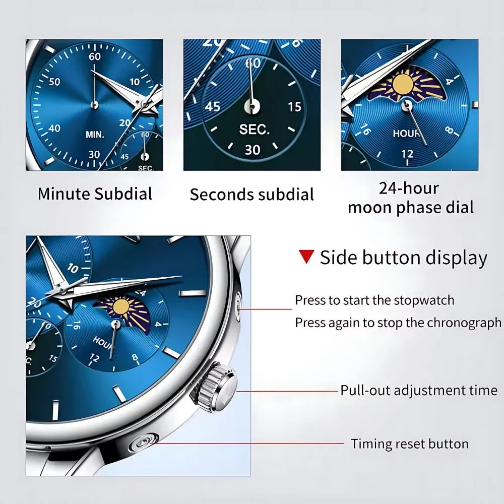 Olevs 2936 Men Chronograph - Image 8