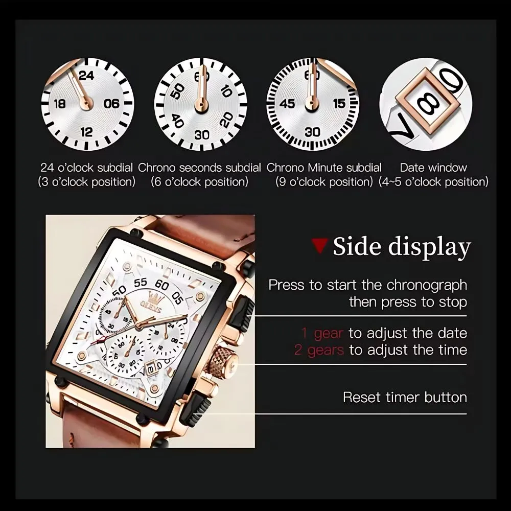 Olevs 9919 Men Chronograph - Image 8