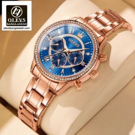 Original Olevs Luxury 2915 Model Chronograph Active Ladies Watch
