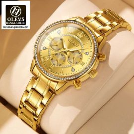 Original Olevs Luxury 2915 Model Chronograph Active Ladies Watch