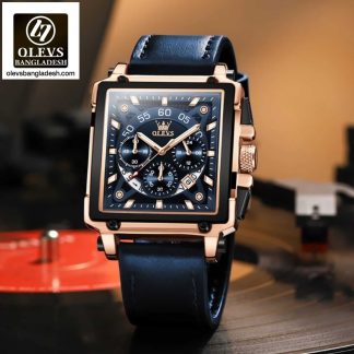 Original Olevs Luxury 9919 Model Chronograph Active Watch for Men