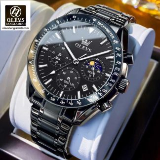 Original Olevs 3618 Model Luxury Chronograph Active Watch for Men