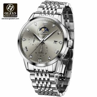 Original Olevs Luxury 2925 Model Chronograph Active Watch for Men
