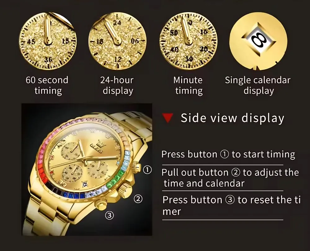 Olevs 2939 Men Chronograph - Image 12