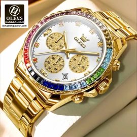 Original Olevs 2939 Model Luxury Chronograph Active Watch for Men