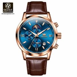 Original Olevs 9812 Model Luxury Chronograph Active Watch for Men