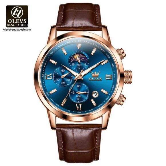 Original Olevs 9812 Model Luxury Chronograph Active Watch for Men