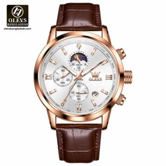 Original Olevs 9812 Model Luxury Chronograph Active Watch for Men
