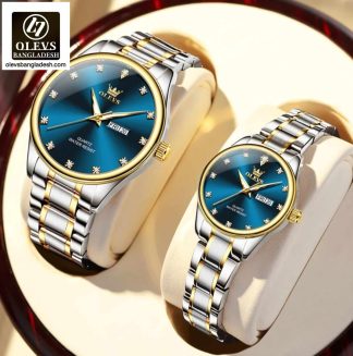 Original Olevs 3612 Model Luxury Couple Watch