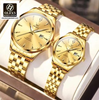 Original Olevs 5598 Model Luxury Couple Watch