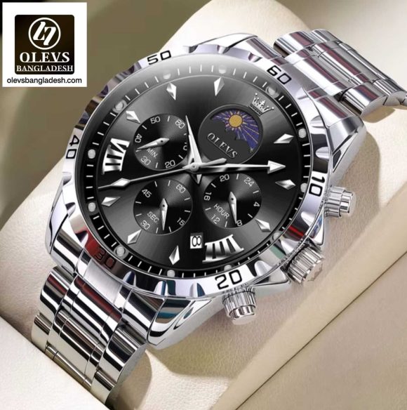 Original Olevs Luxury 2949 Model Chronograph Active Watch for Men
