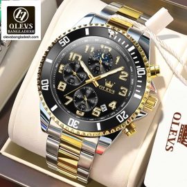Original Olevs Luxury 2926 Model Chronograph Active Watch for Men