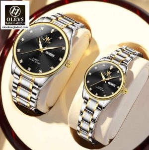 Original Olevs 3612 Model Luxury Couple Watch