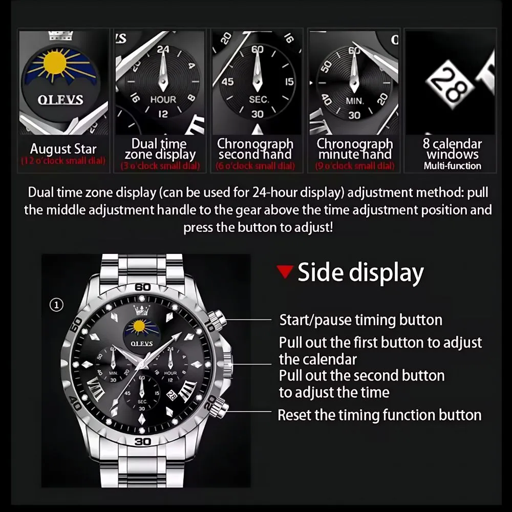 Olevs 2949 Men Chronograph - Image 6