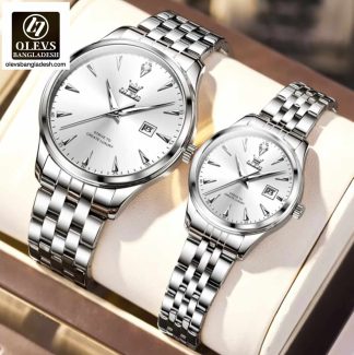 Original Olevs 5598 Model Luxury Couple Watch