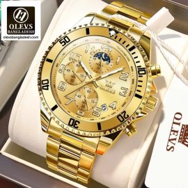 Original Olevs Luxury 2926 Model Chronograph Active Watch for Men