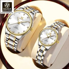 Original Olevs 3612 Model Luxury Couple Watch
