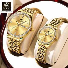 Original Olevs 3625 Model Luxury Couple Watch