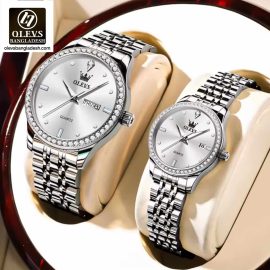 Original Olevs 3625 Model Luxury Couple Watch