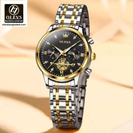 Original Olevs Luxury 2897 Model Chronograph Active Ladies Watch