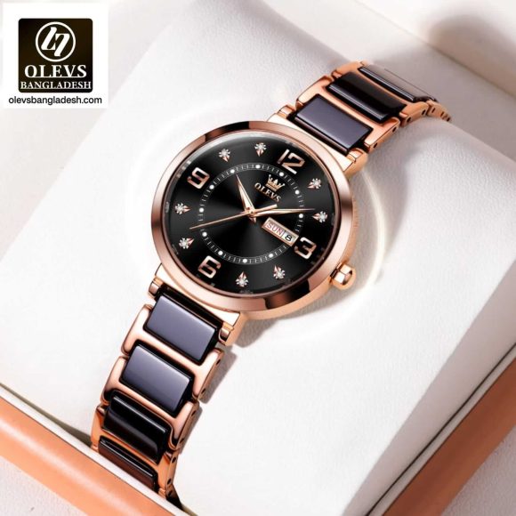Original Olevs Luxury 5005 Model Ceramics Ladies Watch