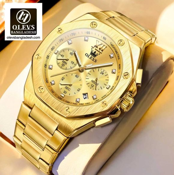 Original Olevs Luxury 3626 Model Chronograph Active Watch