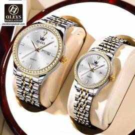 Original Olevs 3625 Model Luxury Couple Watch