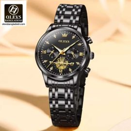 Original Olevs Luxury 2897 Model Chronograph Active Ladies Watch