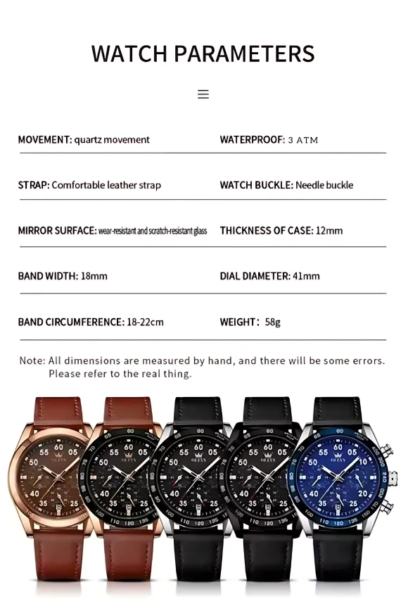 Olevs TY703 Chronograph Watch