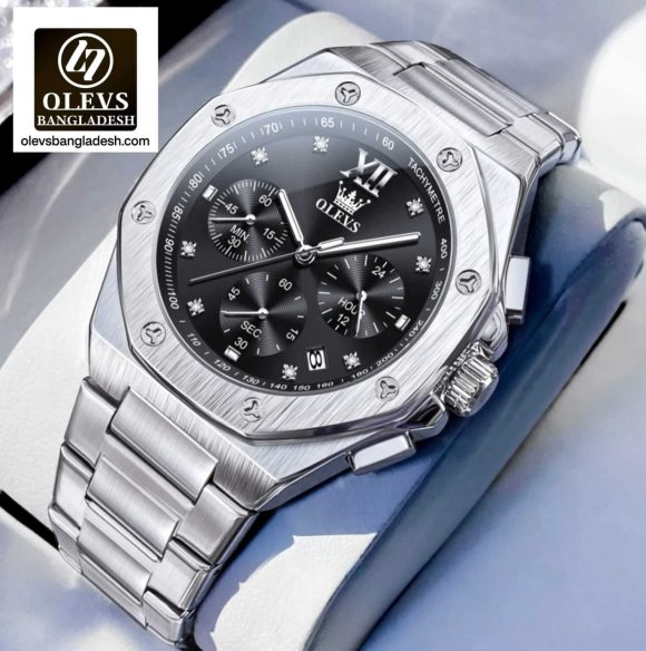 Original Olevs Luxury 3626 Model Chronograph Active Watch