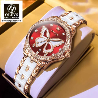 Original Olevs Luxury 5610 Model Ceramics Ladies Watch