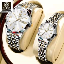 Original Olevs 9998 Model Luxury Couple Watch