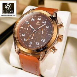 Original Olevs Luxury Ty703 Model Chronograph Active Watch for Men