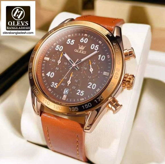 Original Olevs Luxury Ty703 Model Chronograph Active Watch for Men