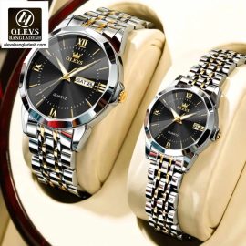 Original Olevs 9989 Model Luxury Couple Watch