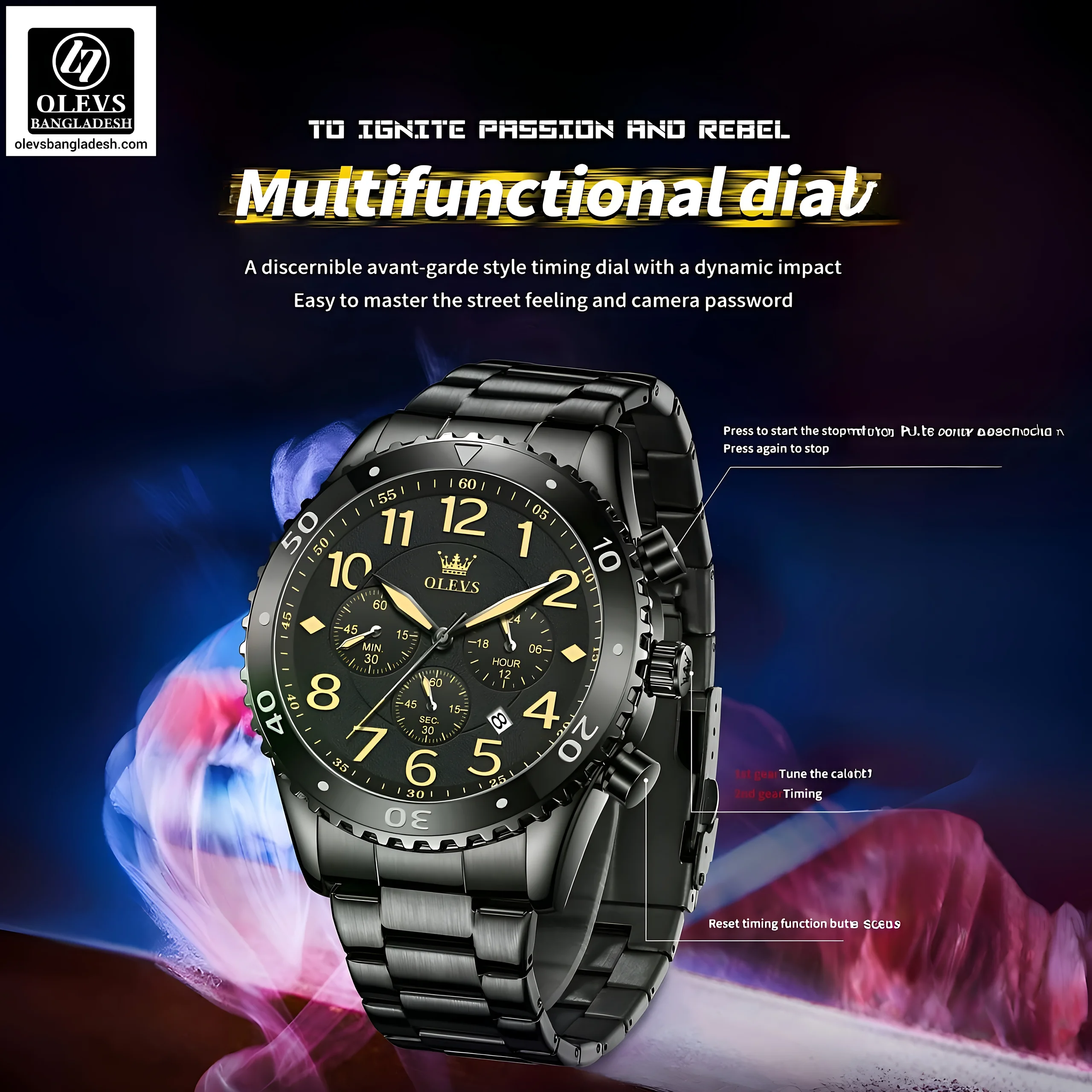 Olevs 9969 Men Chronograph